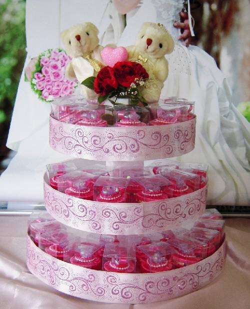 婚禮小物蛋糕塔香皂蛋糕塔(有裝透明盒)